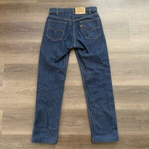 Vintage Levis 505 Jeans Mens 30 x 31 Actual Denim Orange Tab USA DARK 20505 0217